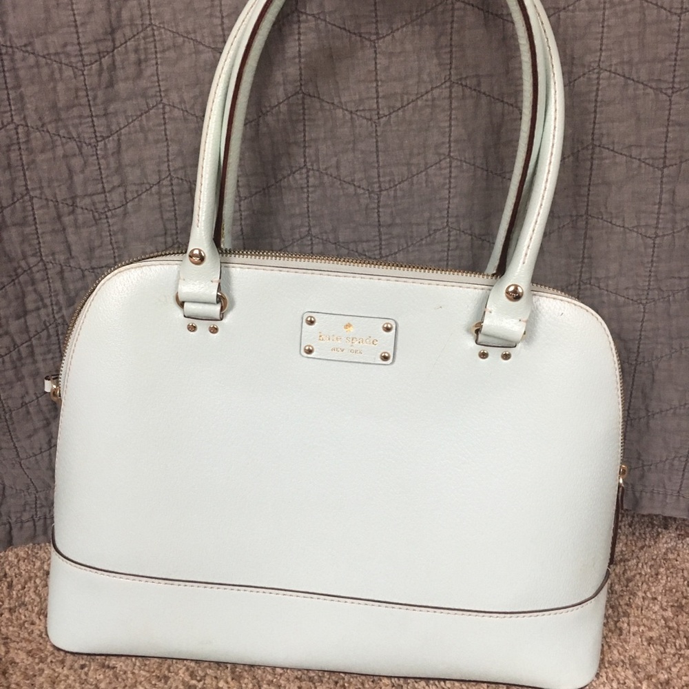 Baby blue Kate spade purse handbag